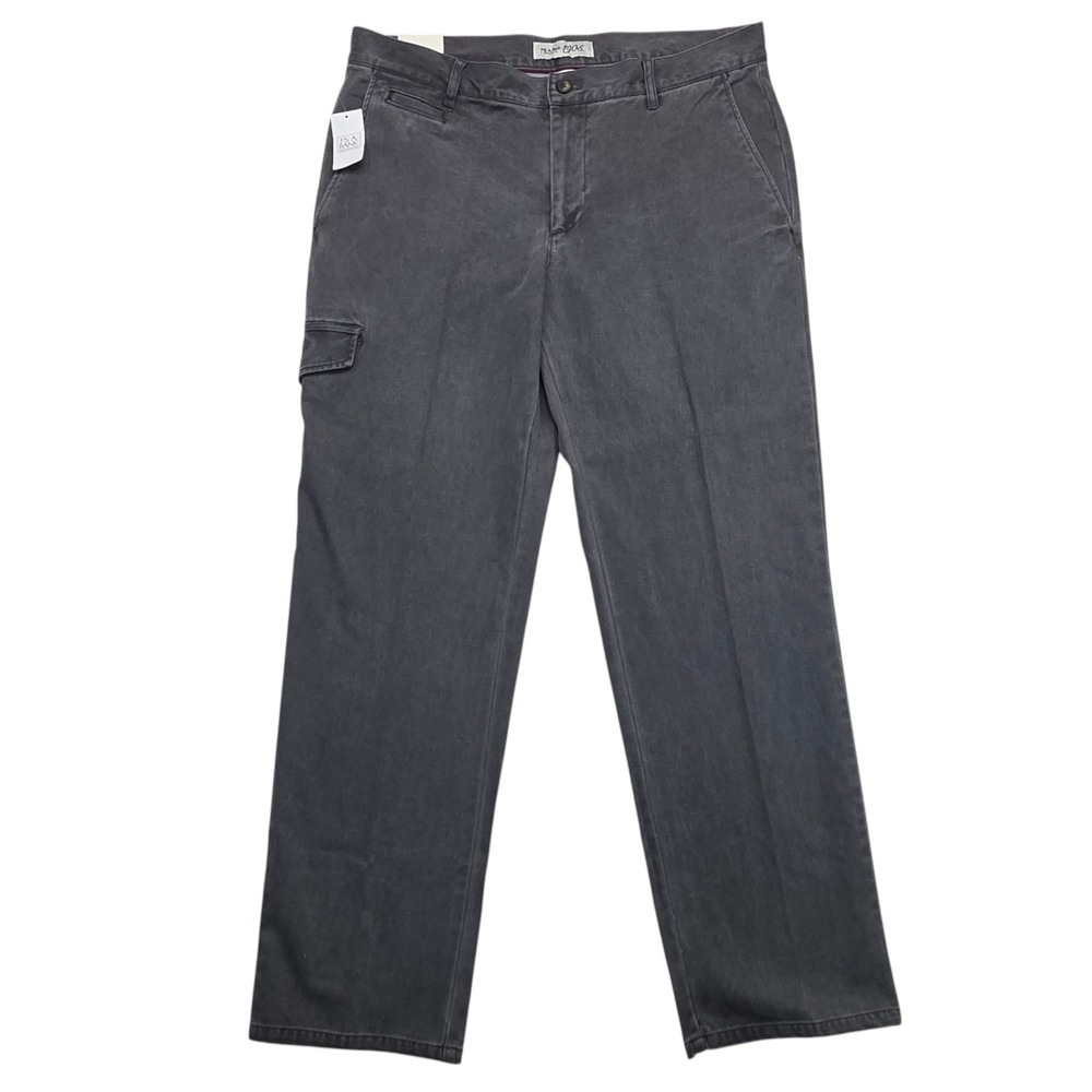 Jos. A. Bank 1905 Collection Mens Grey Cargo Pants Stretch Straight Leg 36x30